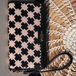 Spartina 449 Blk/WHT Wallet NWOT